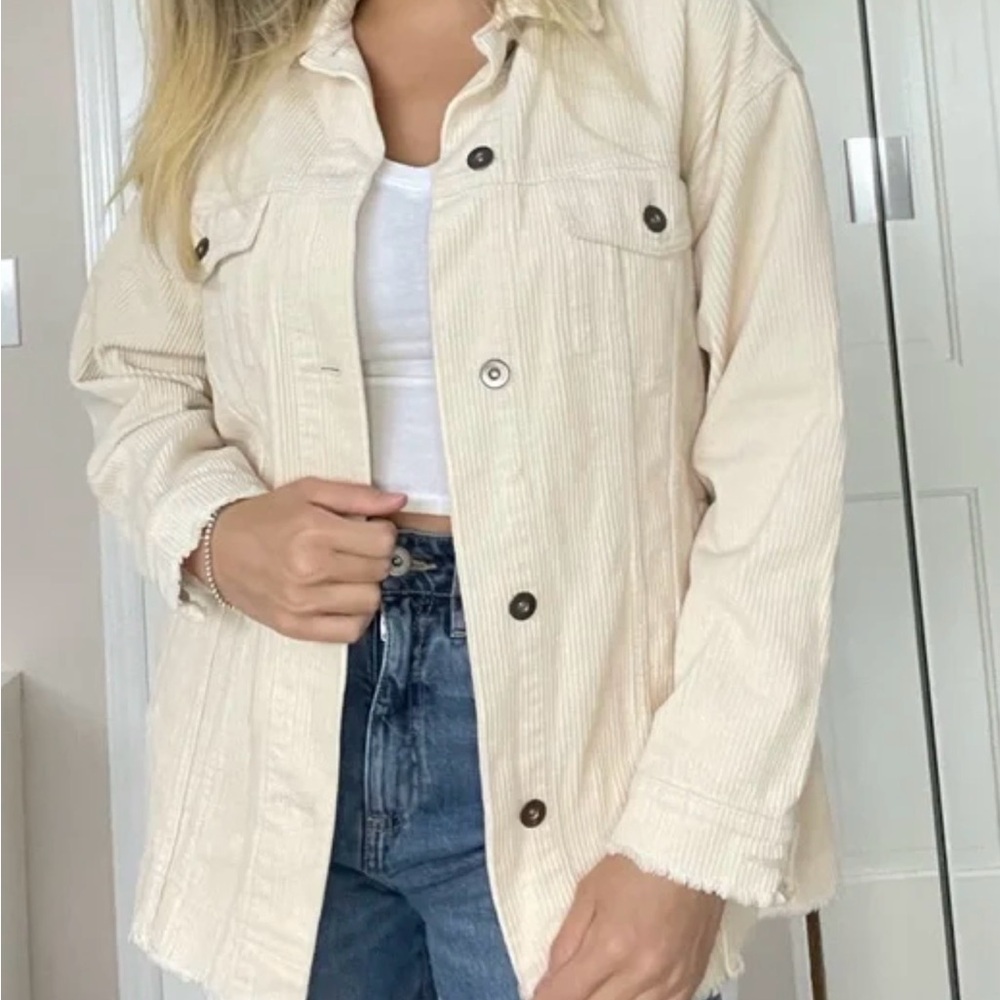 ZARA oversized corduroy shacket | XSmall